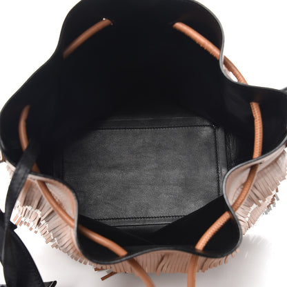 Proenza Schouler Calfskin Medium Fringe Bucket Bag Dune White 5 of 10