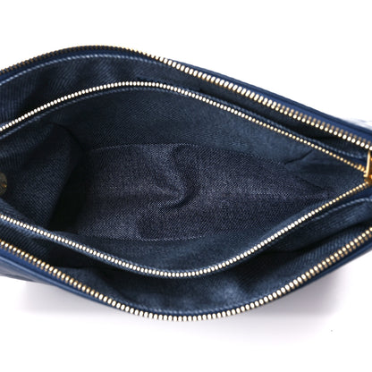Louis Vuitton Lambskin Embossed Monogram Coussin PM Denim Blue 5 of 9