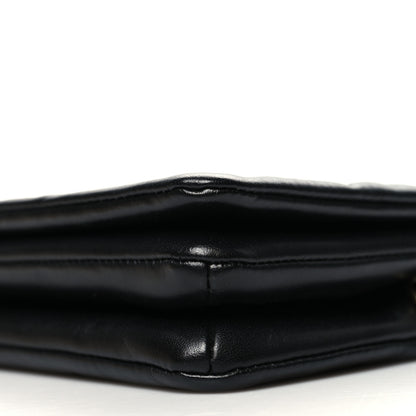 Louis Vuitton Lambskin Embossed Monogram Pochette Coussin Black 9 of 9