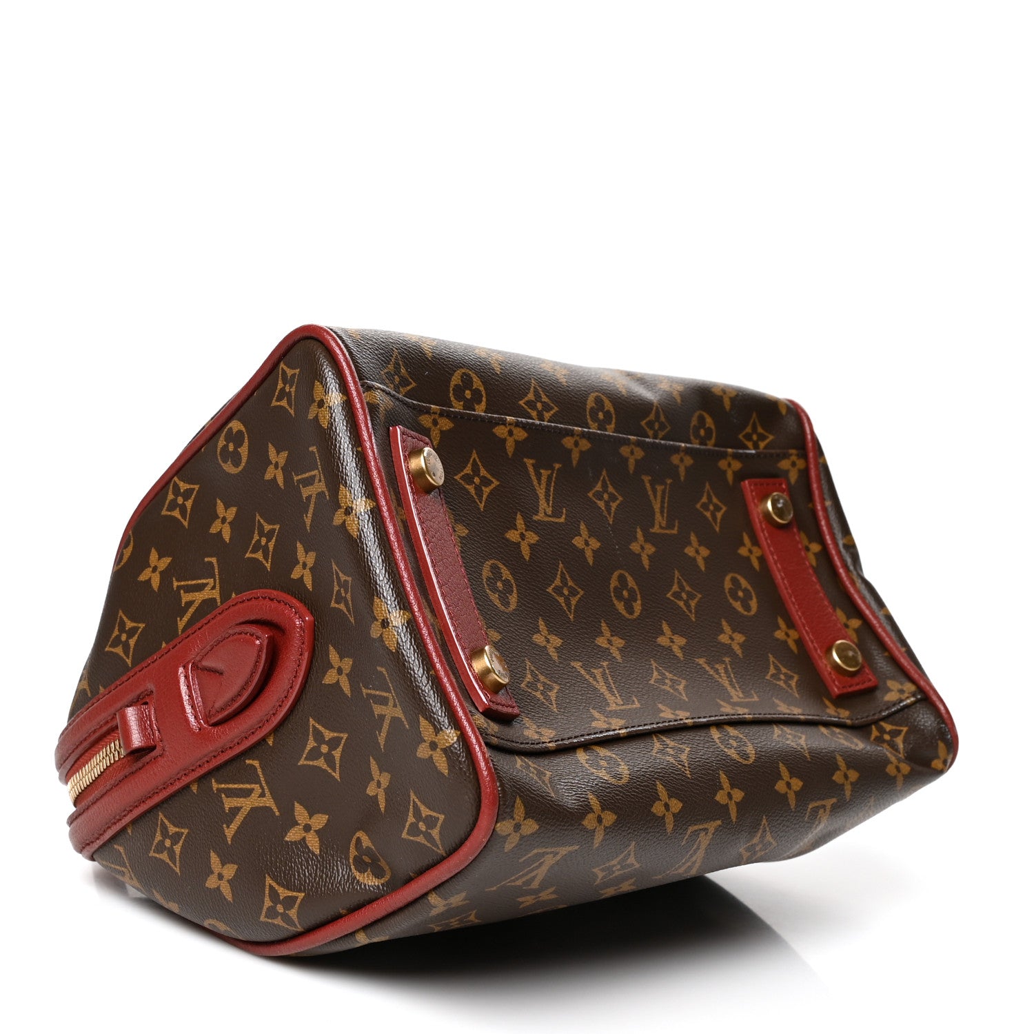 Louis Vuitton Monogram Golden Arrow Speedy Burgundy 3 of 13