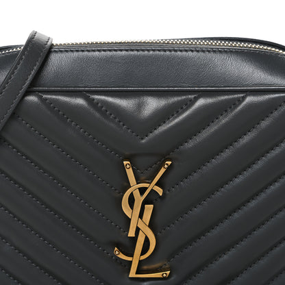 Saint Laurent Calfskin Matelasse Monogram Lou Camera Bag Storm 8 of 10