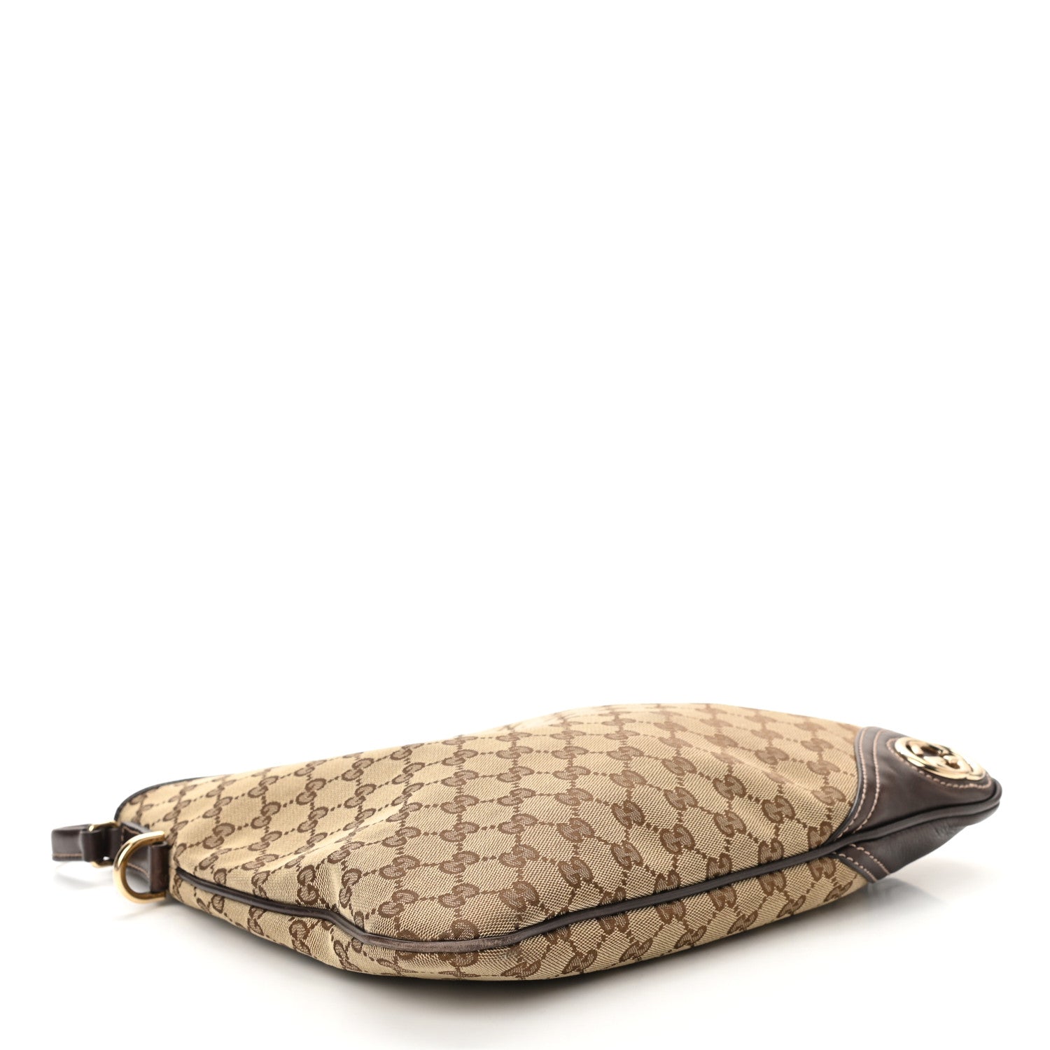 Gucci Monogram Medium New Britt Hobo Dark Brown 4 of 11
