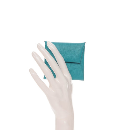 Hermes Epsom Bastia Coin Purse Bleu Paon 2 of 6
