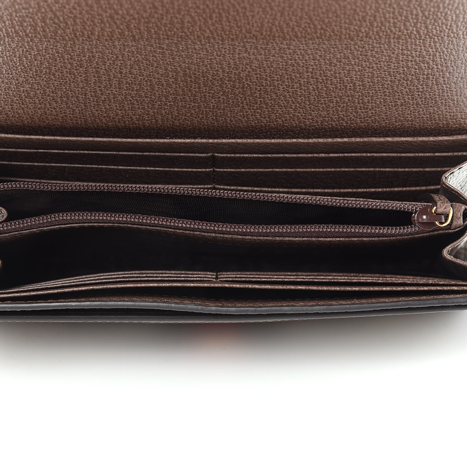 Gucci GG Supreme Monogram Web Ophidia Continental Wallet Brown 5 of 7