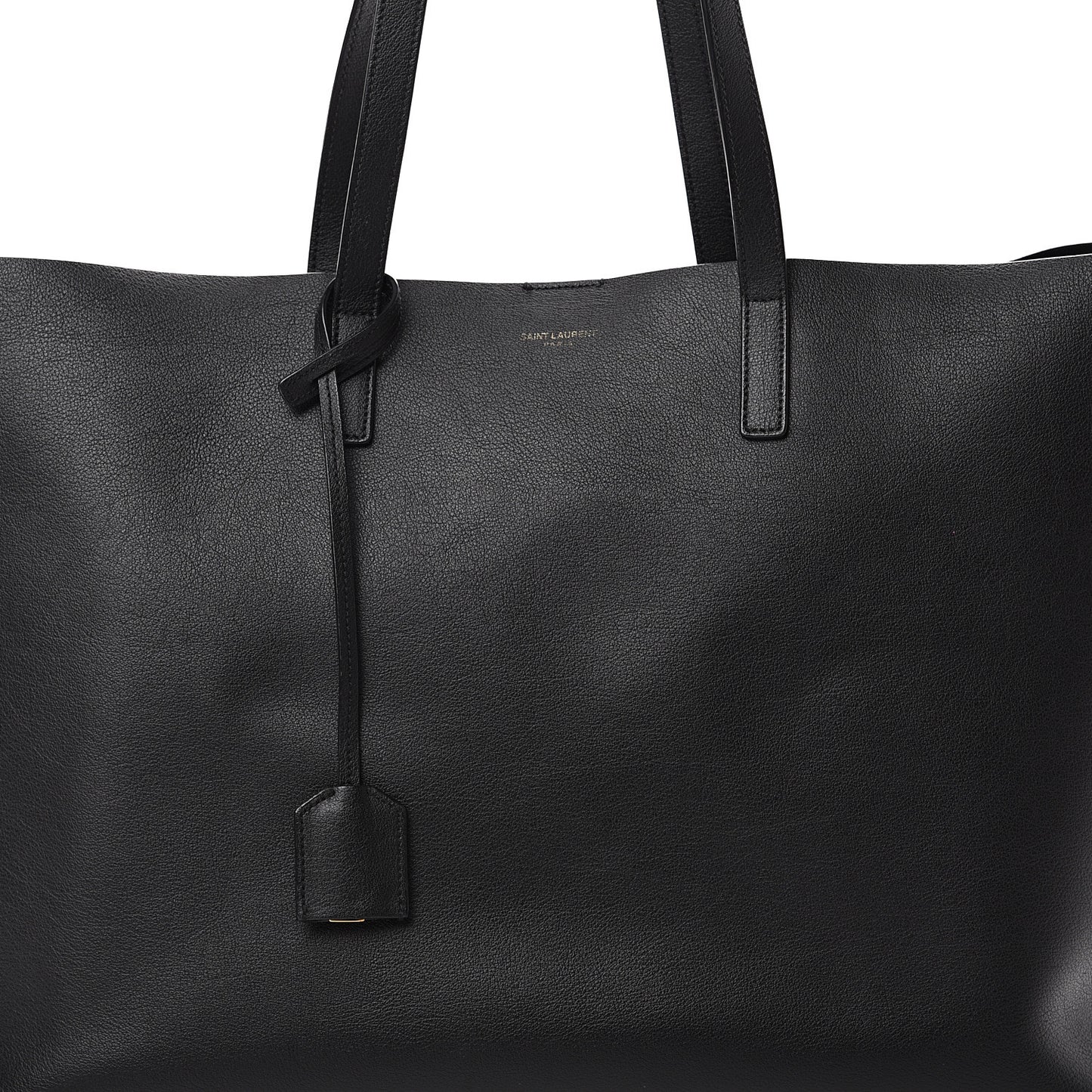 Calfskin Large Shopping Tote Black