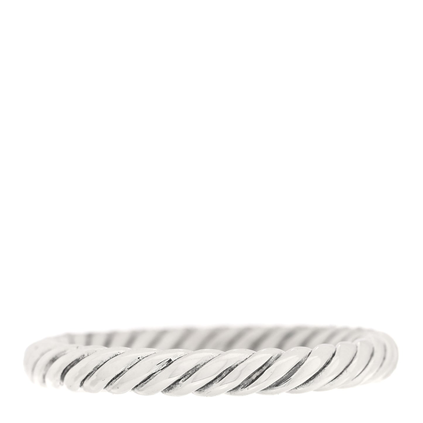 Sterling Silver Diamond Petite Pave Band Ring 58 8.25