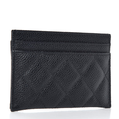 Chanel Caviar Quilted Filigree Card Holder Black 3 of 8