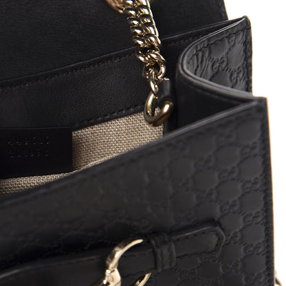 Gucci Microguccissima Mini Emily Shoulder Bag Black 11 of 12