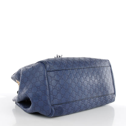 Gucci Guccissima Medium Emily Shoulder Bag Blue 5 of 10