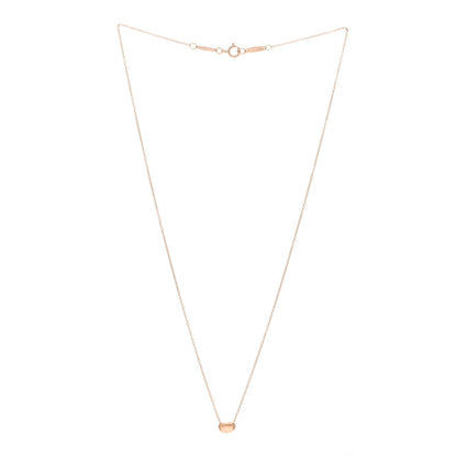 Tiffany 18K Rose Gold 6.5mm Elsa Peretti Bean Pendant Necklace 3 of 5
