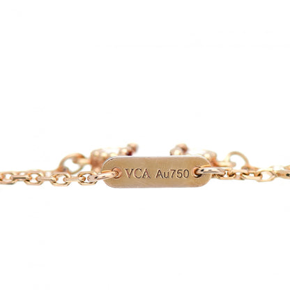 Van Cleef & Arpels 18K Rose Gold Carnelian Sweet Alhambra Bracelet 4 of 4