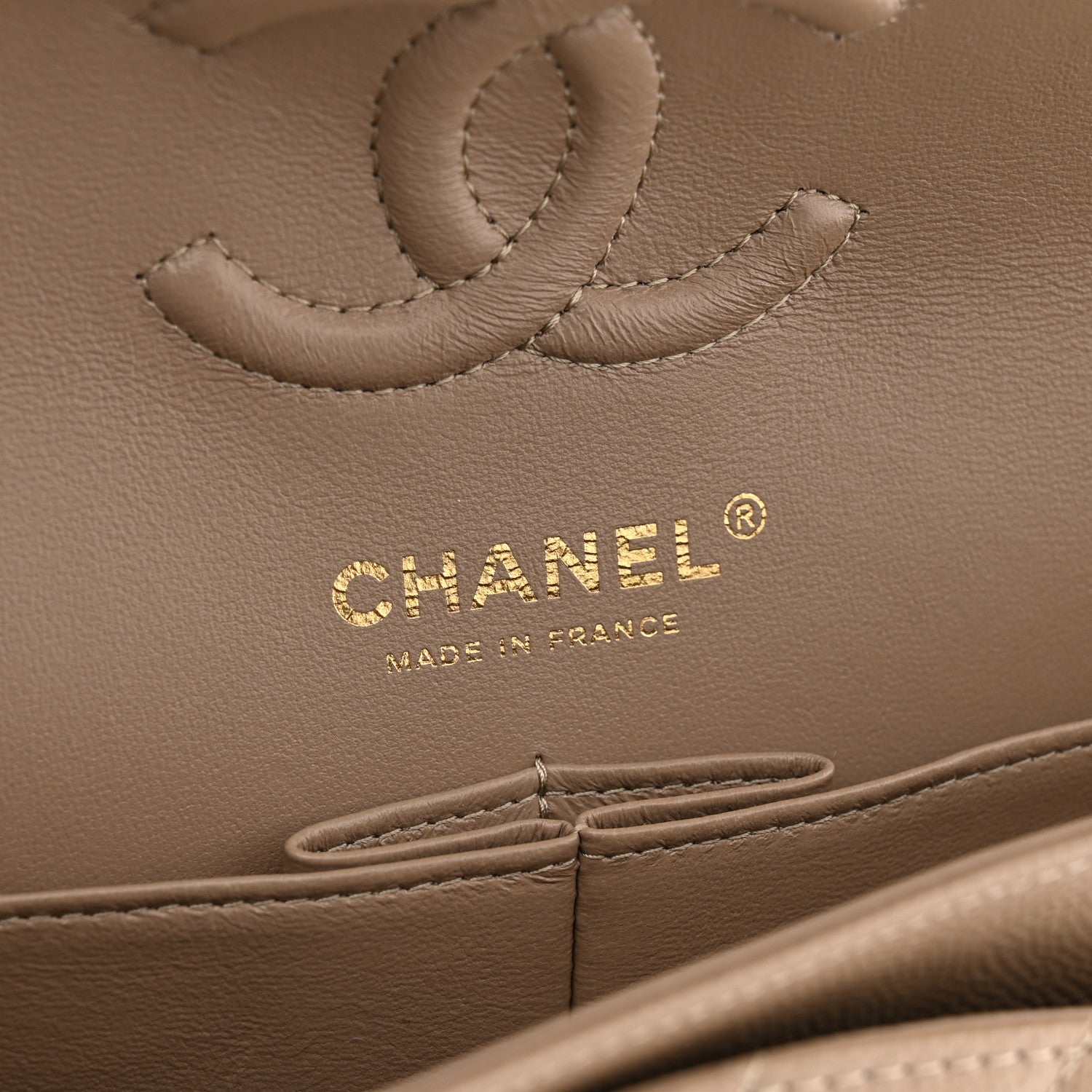 Chanel Caviar Quilted Small Double Flap Dark Beige 6 of 11