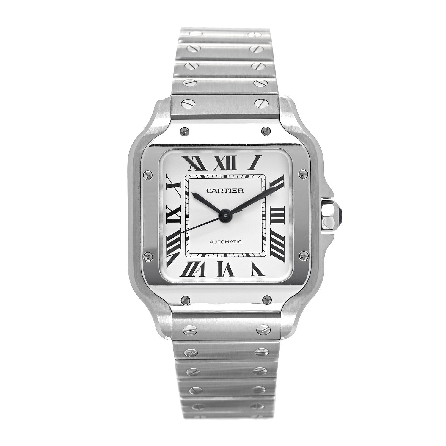 Cartier Stainless Steel 35mm Santos de Cartier Automatic Watch 1 of 6
