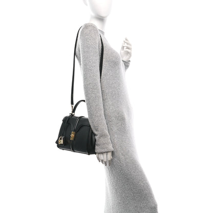 Celine Satinated Calfskin Small 16 Top Handle Bag Black 3 of 10