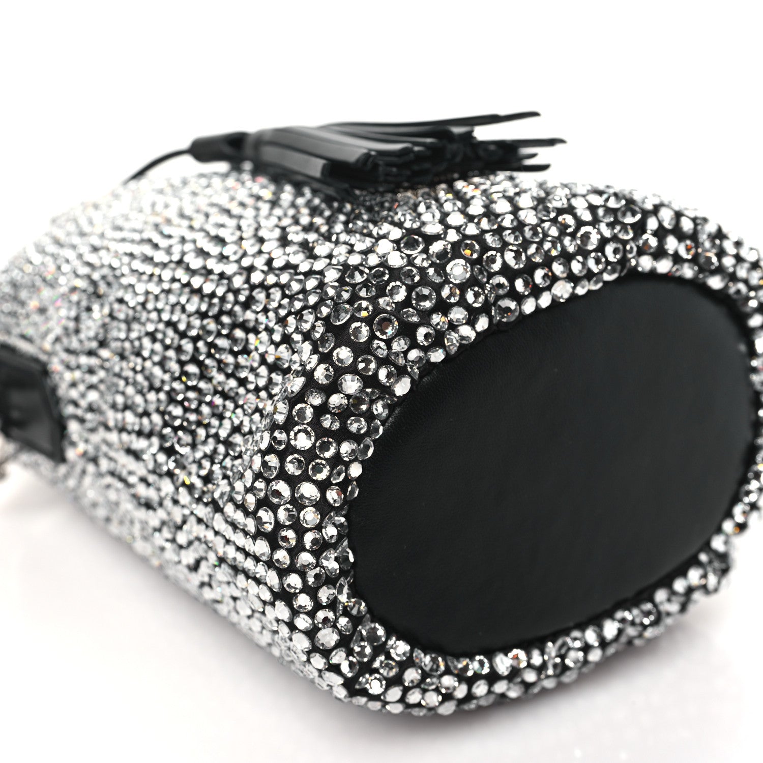 Miu Miu Raso Crystal Starlight Bucket Bag Black 9 of 10