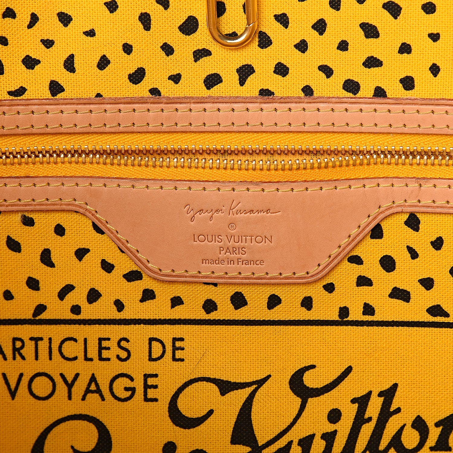 Louis Vuitton Monogram Kusama Waves Neverfull MM Yellow 6 of 14