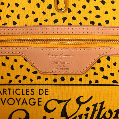 Louis Vuitton Monogram Kusama Waves Neverfull MM Yellow 6 of 14
