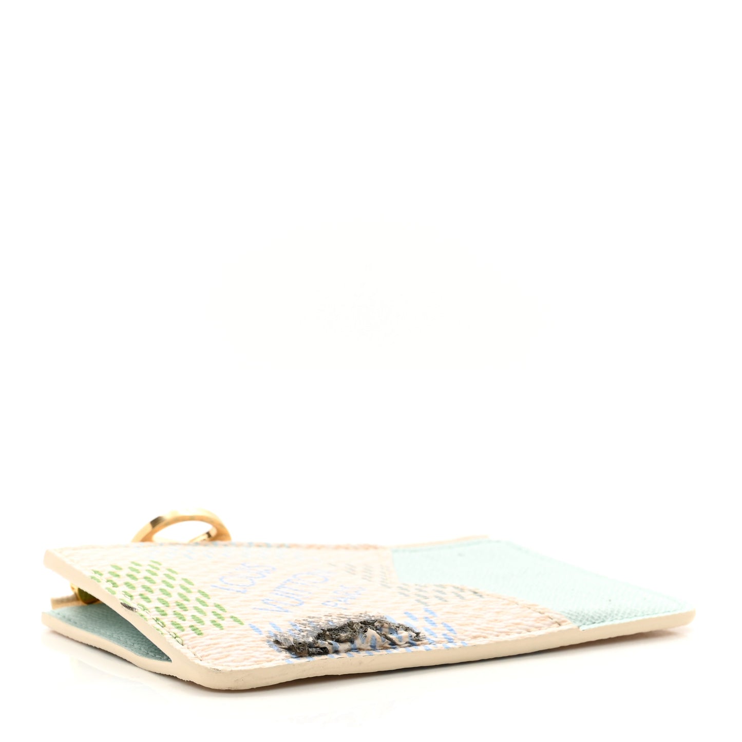 Damierlicious Zipped Romy Card Holder Pistachio Green