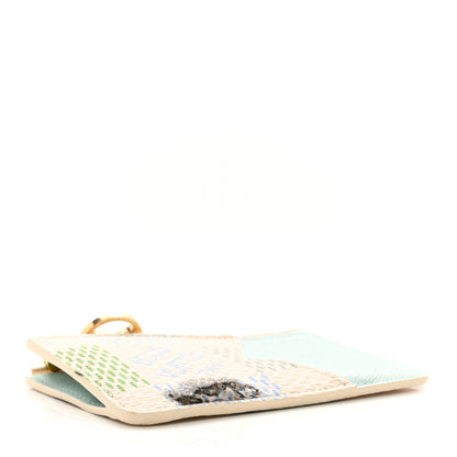 Louis Vuitton Damierlicious Zipped Romy Card Holder Pistachio Green 4 of 7