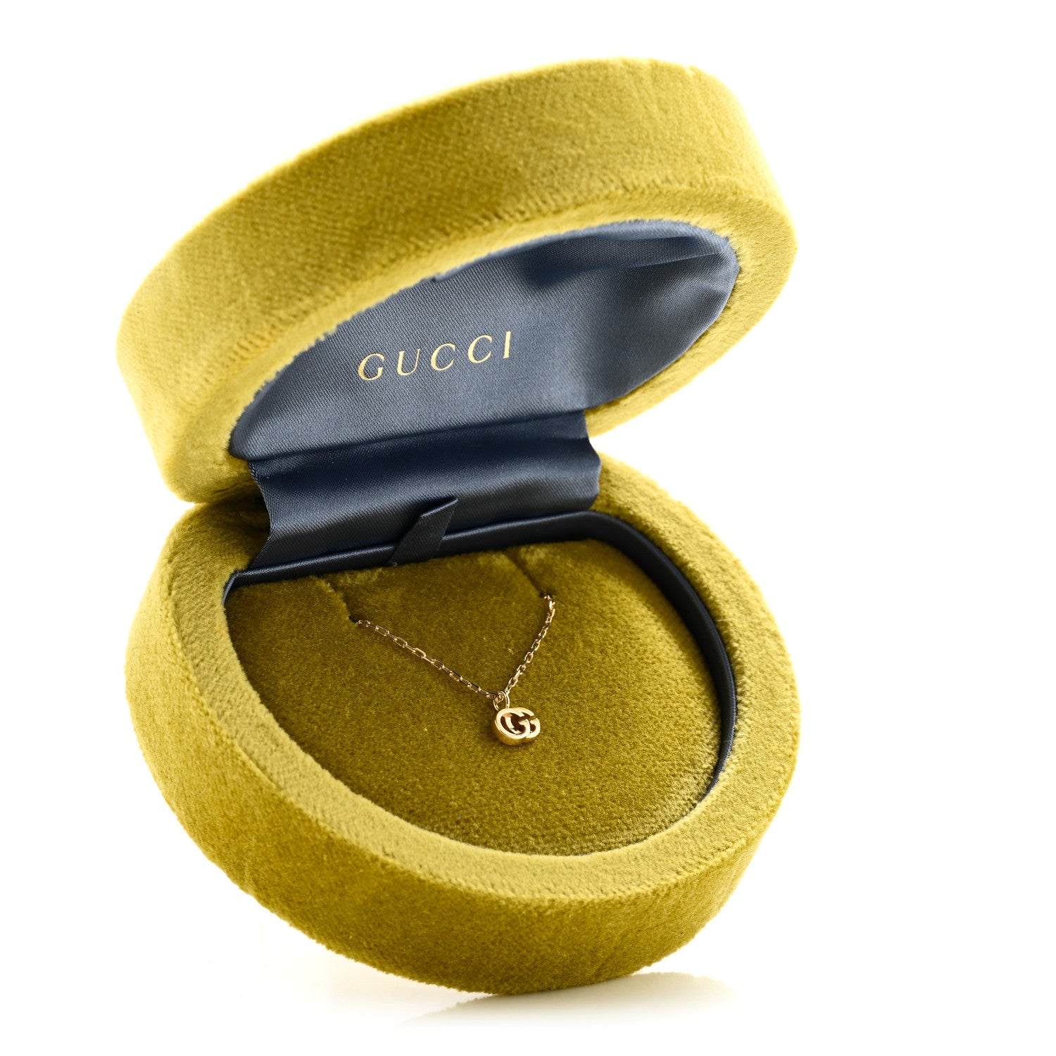 Gucci 18K Yellow Gold Running G Pendant Necklace 6 of 6