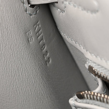 Hermes Toile H Swift Kelly Sellier 25 Ecru Bleu Glacier 7 of 11