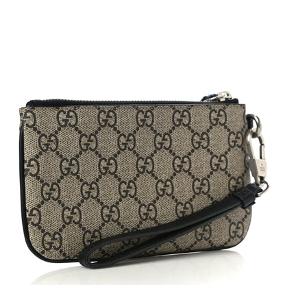 Gucci GG Supreme Monogram Kingsnake Zip Pouch Black 4 of 11