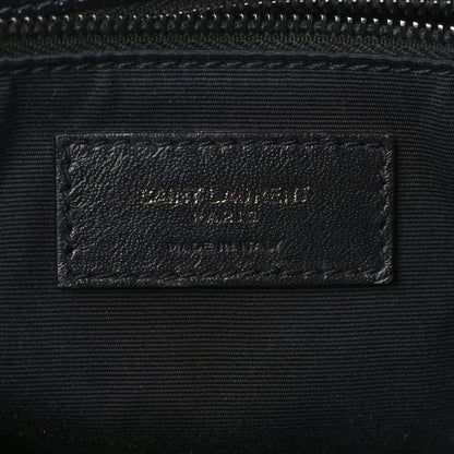 Saint Laurent Crinkled Calfskin Matelasse Monogram Medium Niki Chain Satchel Black 6 of 9