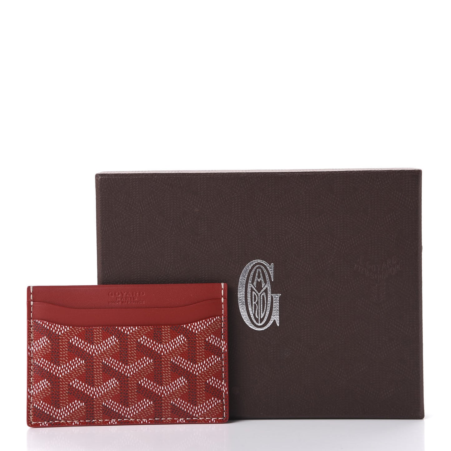 Goyardine Saint Sulpice Card Holder Red