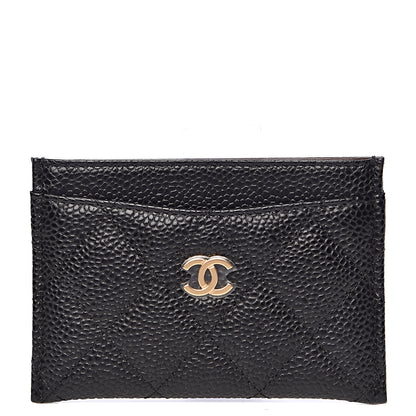 Chanel Caviar Quilted Card Holder Black 1 of 9