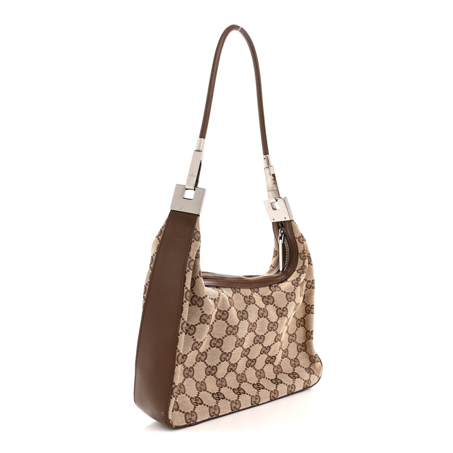 Monogram GG Small Clasp Hobo Brown