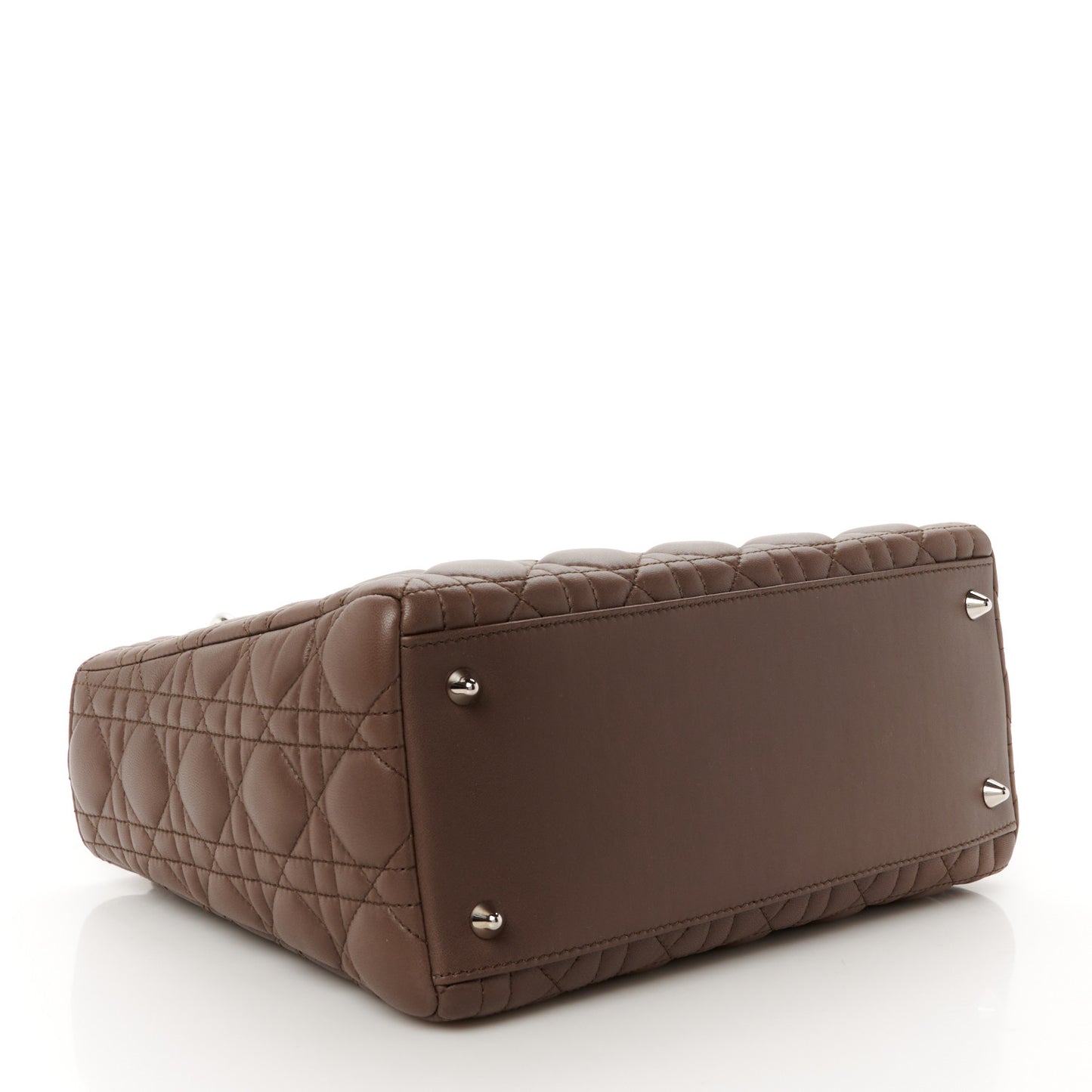 Lambskin Cannage Medium Lady Dior Brown