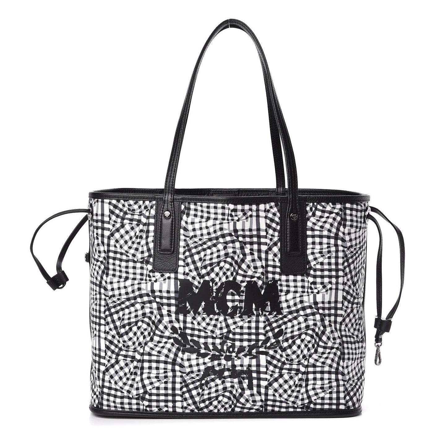 Visetos Medium Liz Reversible Shopper Tote Black