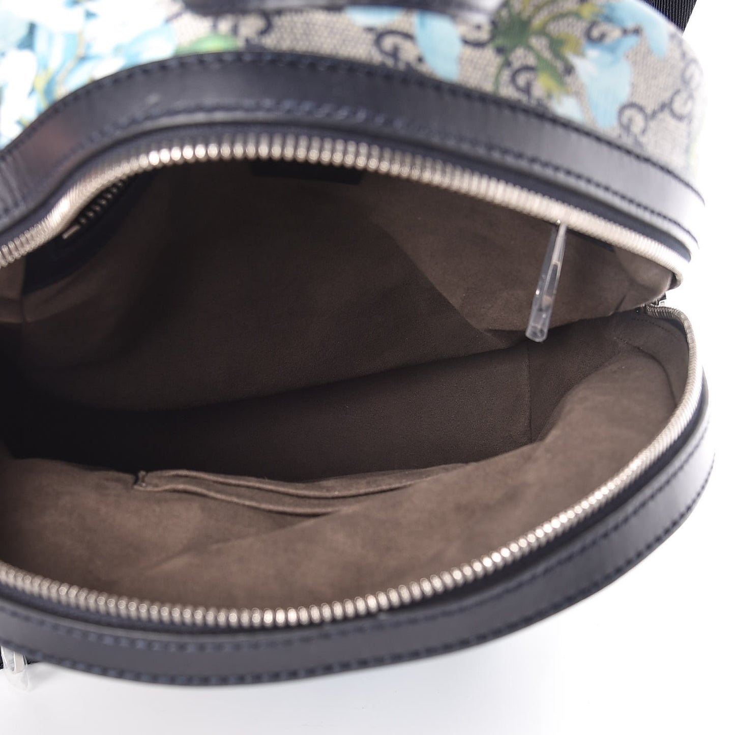 GG Supreme Monogram Blooms Small Day Backpack Blue