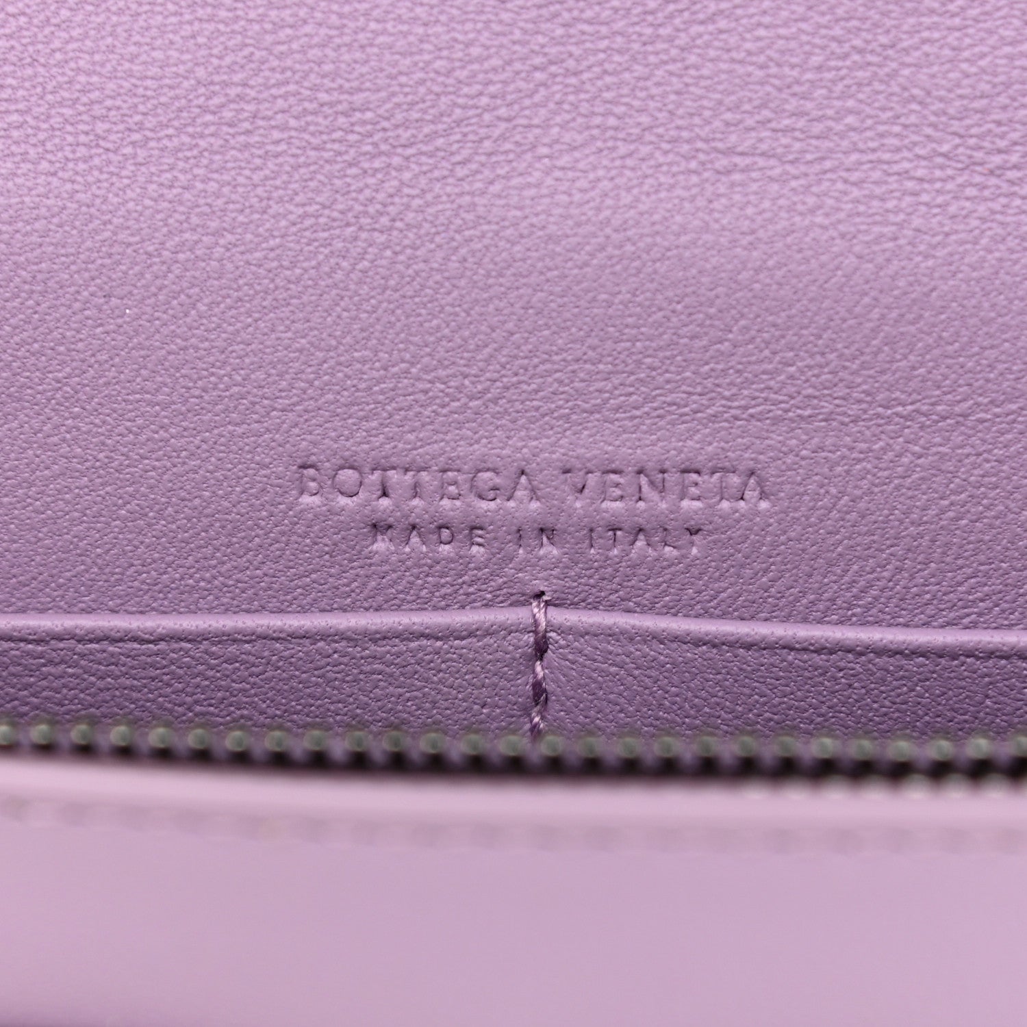 Bottega Veneta Velvet Ayers Intrecciato Butterfly Chain Wallet Lilac 6 of 10