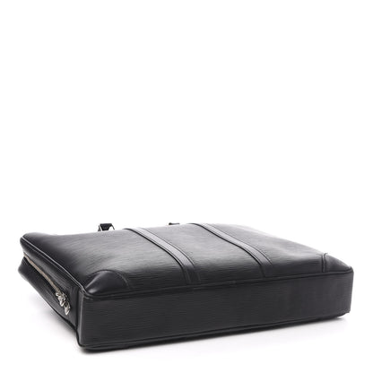 Louis Vuitton Epi Porte-Documents Voyage Briefcase Black 4 of 11