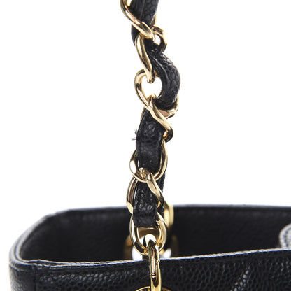 Chanel Caviar Quilted Petit Shopping Tote PST Black 10 of 11