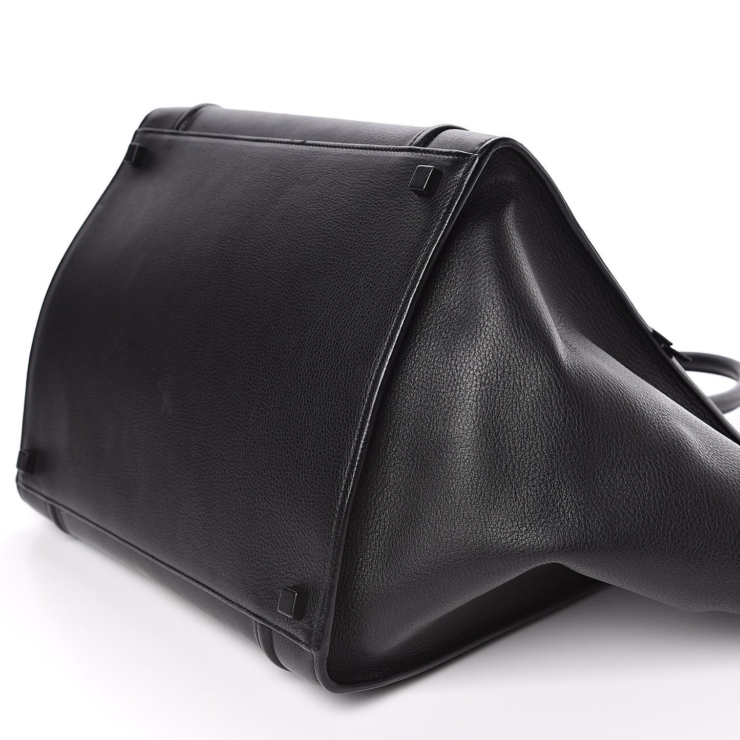 Supple Calfskin Medium Phantom Luggage Black