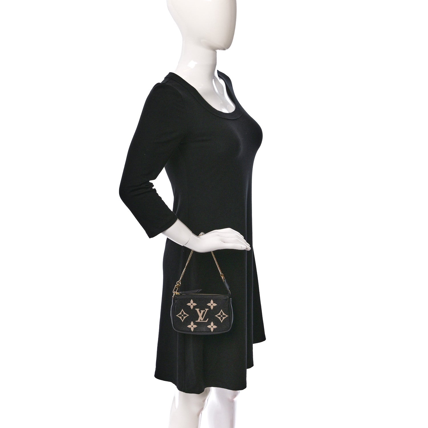 Louis Vuitton Empreinte Monogram Giant Mini Pochette Accessories Black 2 of 8