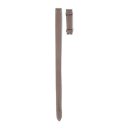 Hermes Swift Heure H Hour Watch PM Double Tour Strap Etoupe 1 of 5