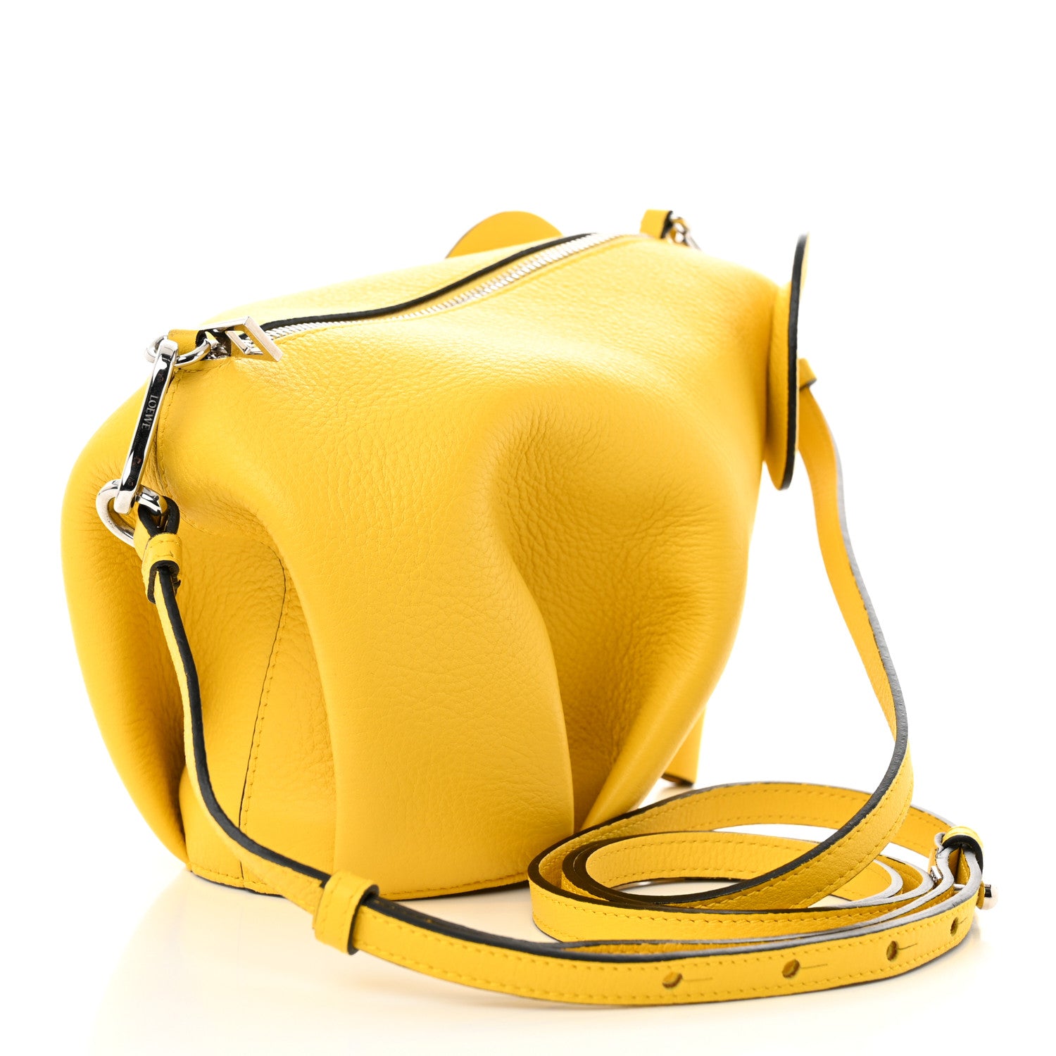 Loewe Calfskin Mini Elephant Crossbody Bag Yellow 3 of 11