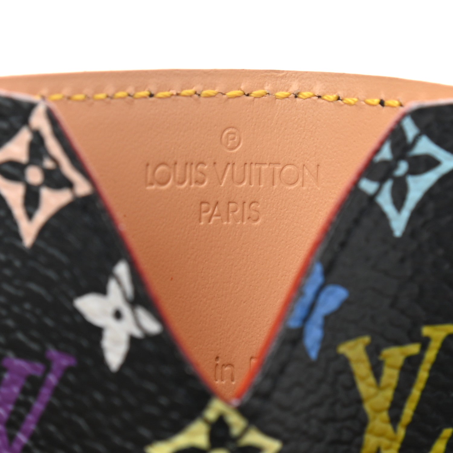 Louis Vuitton Monogram Multicolor Mirror and Case Pouch Black 4 of 5
