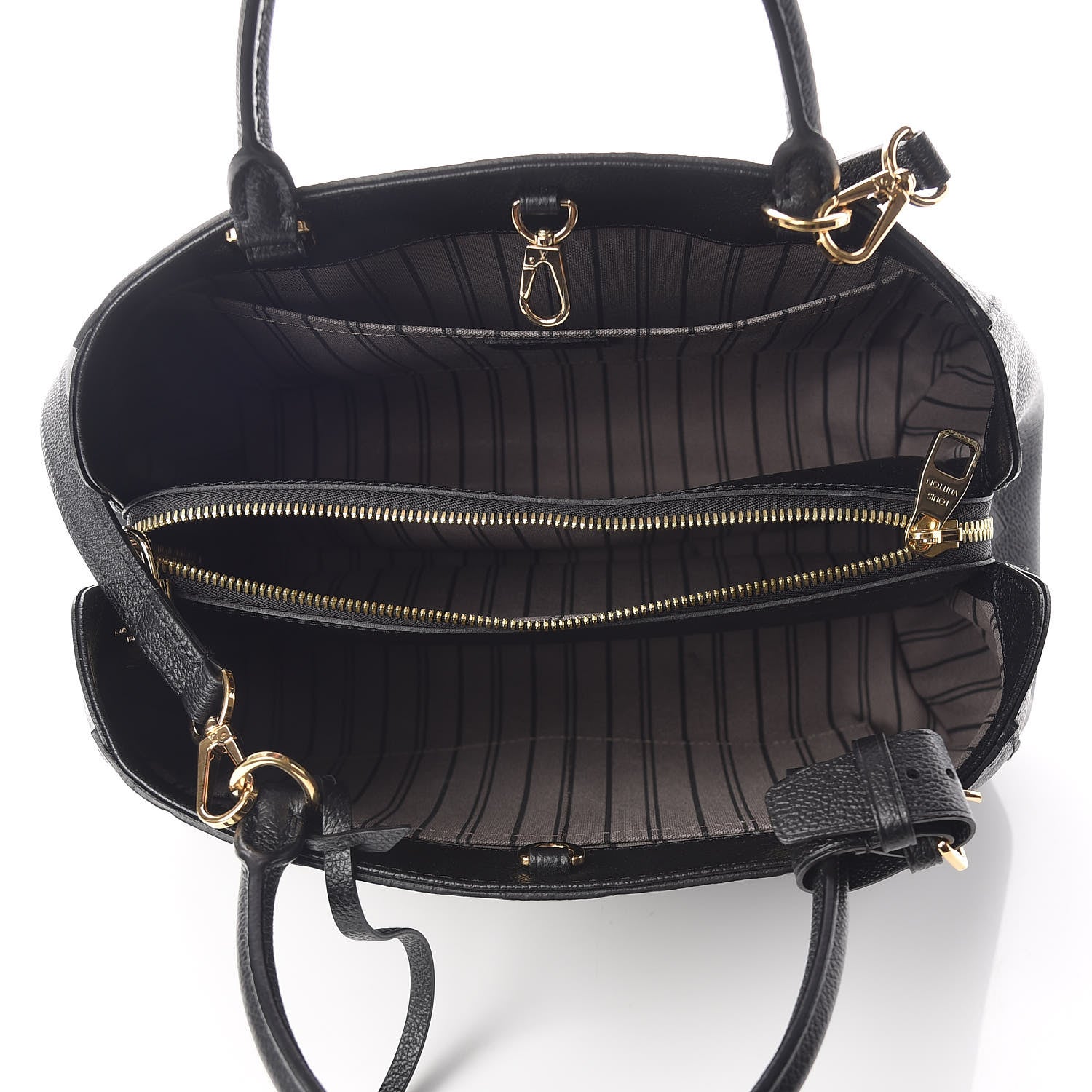 Louis Vuitton Empreinte Montaigne MM Black 7 of 10