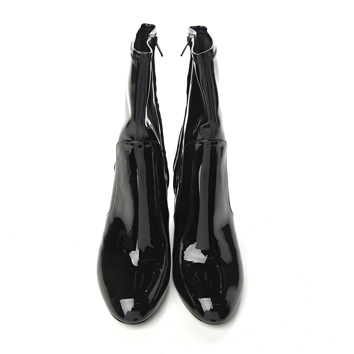 Patent Silhouette Ankle Boots 41.5 Black