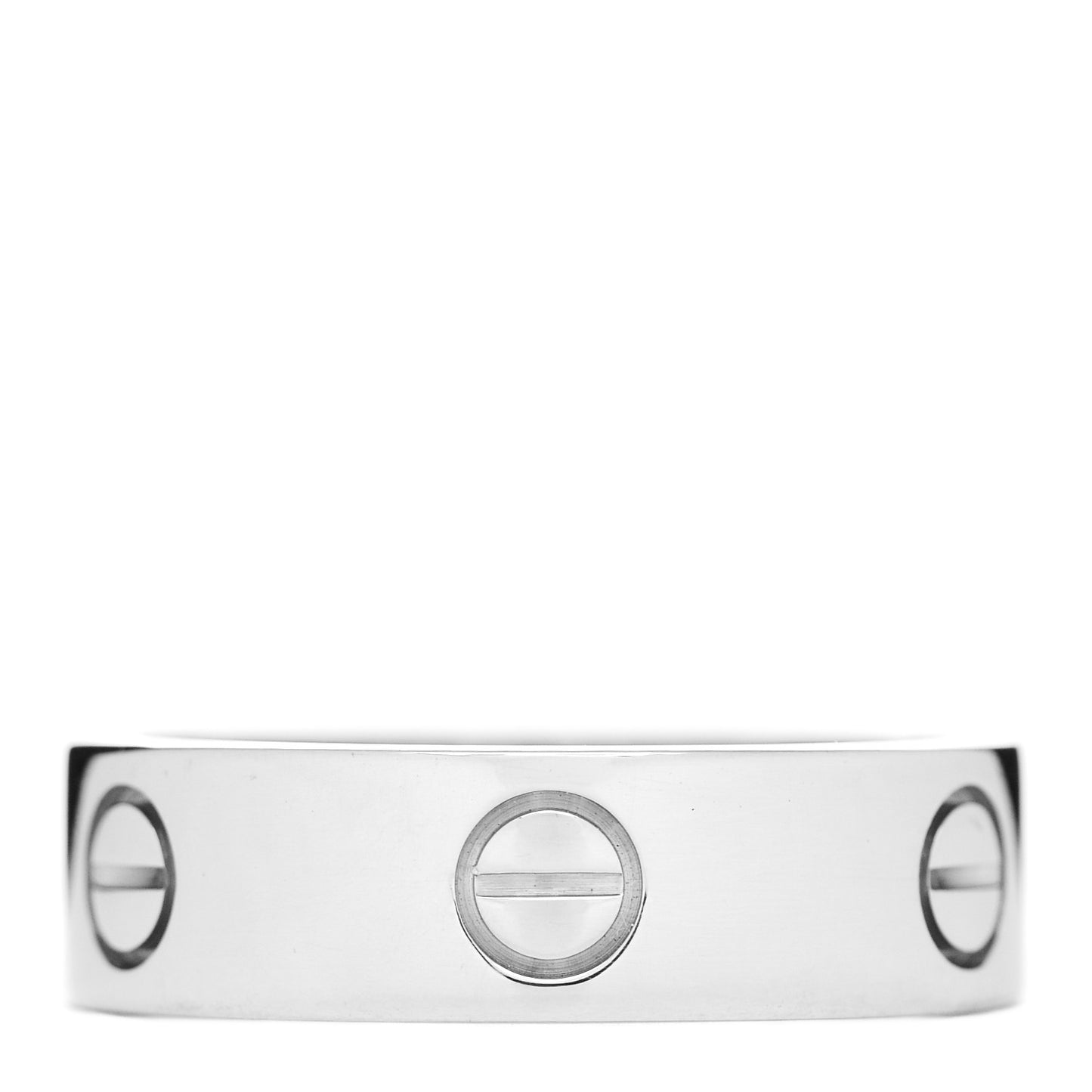 18K White Gold 6mm LOVE Ring 58 8.25