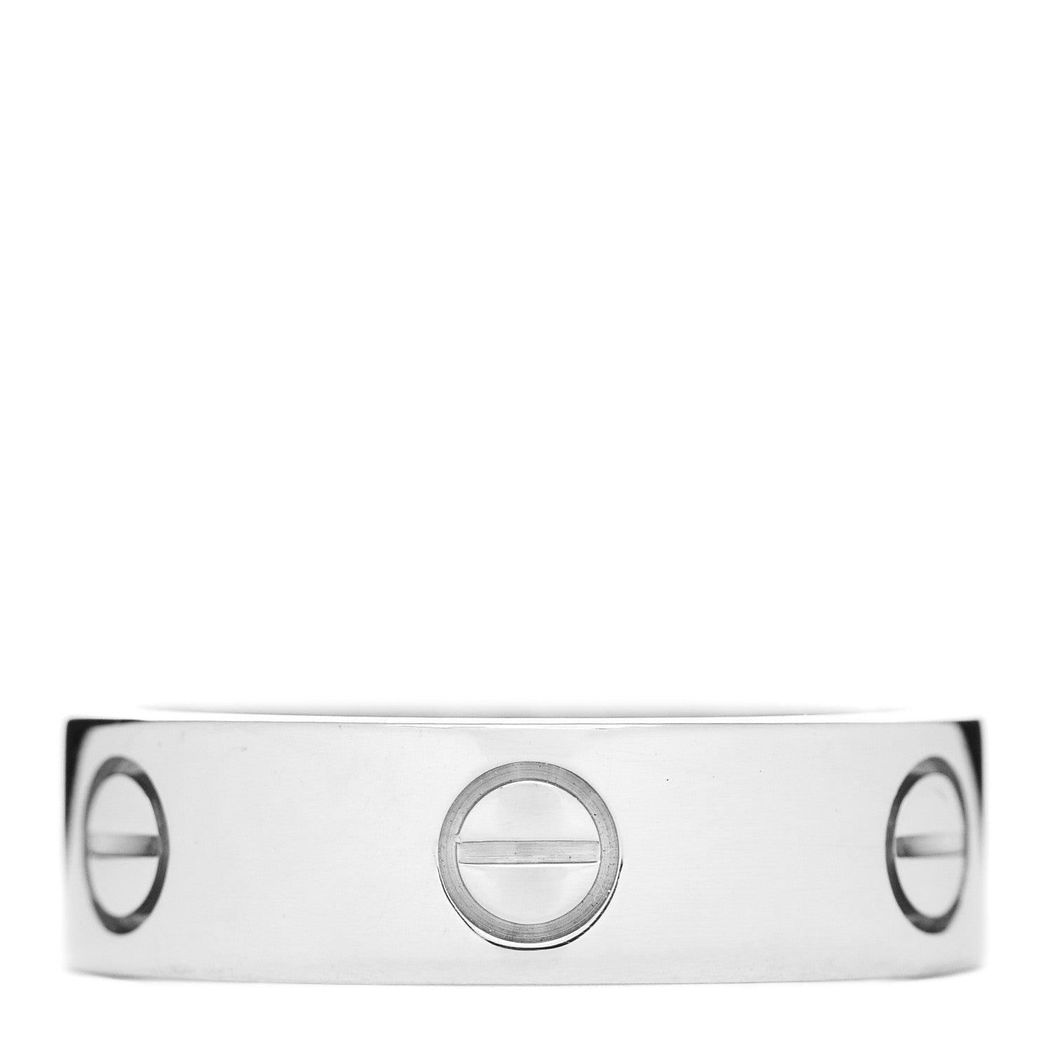 Cartier 18K White Gold 6mm LOVE Ring 58 8.25 3 of 4