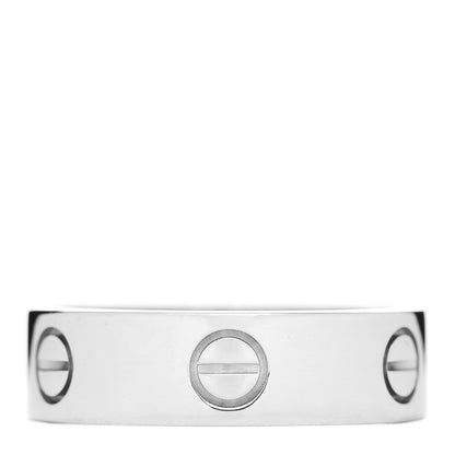 Cartier 18K White Gold 6mm LOVE Ring 58 8.25 3 of 4