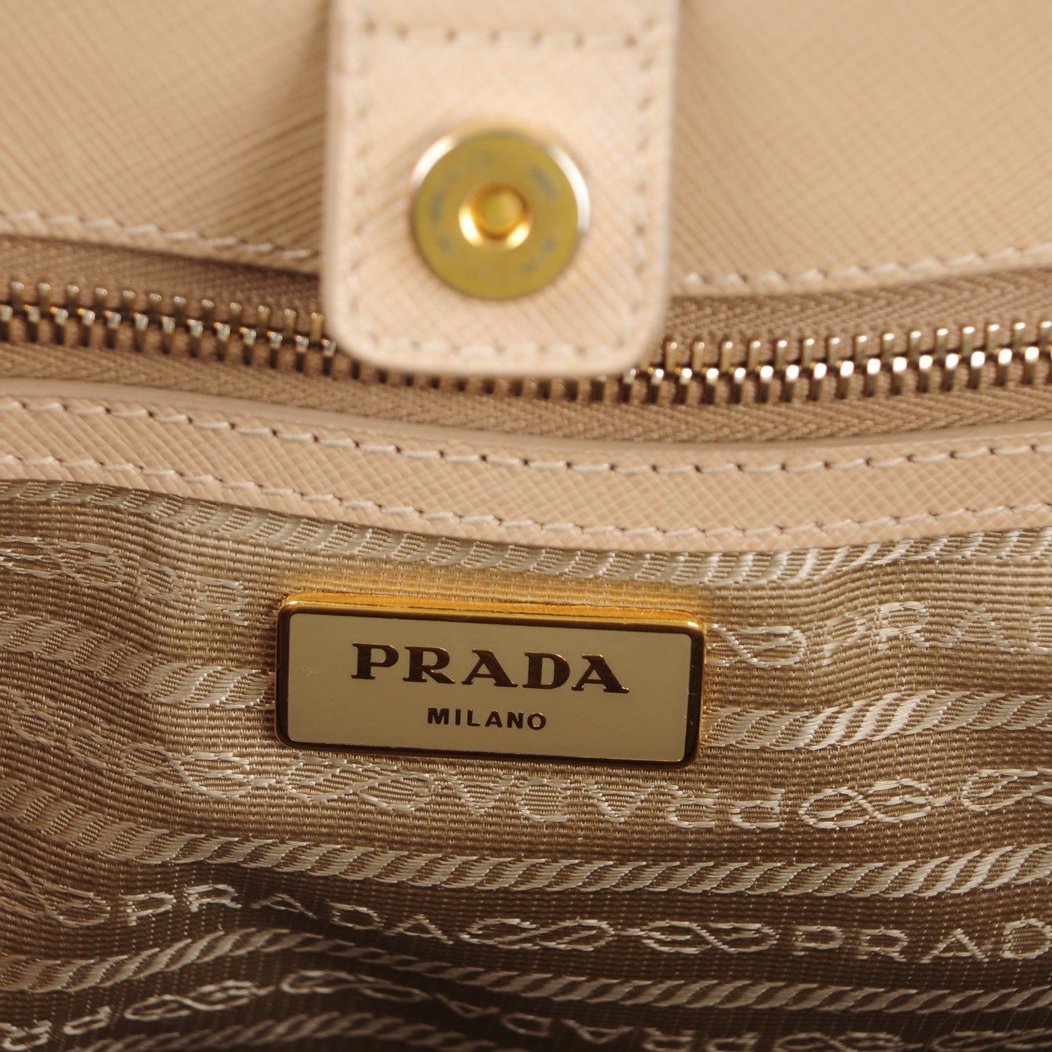 Prada Saffiano Lux Large Tote Sabbia 6 of 9