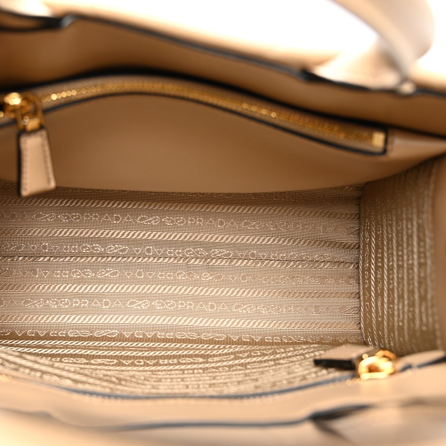 Soft Calfskin Triangolo Symbole Embossed Mini Tote Sabbia