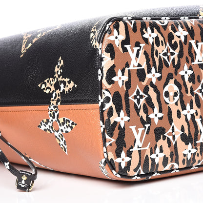Louis Vuitton Monogram Giant Jungle Neverfull MM Black 8 of 9