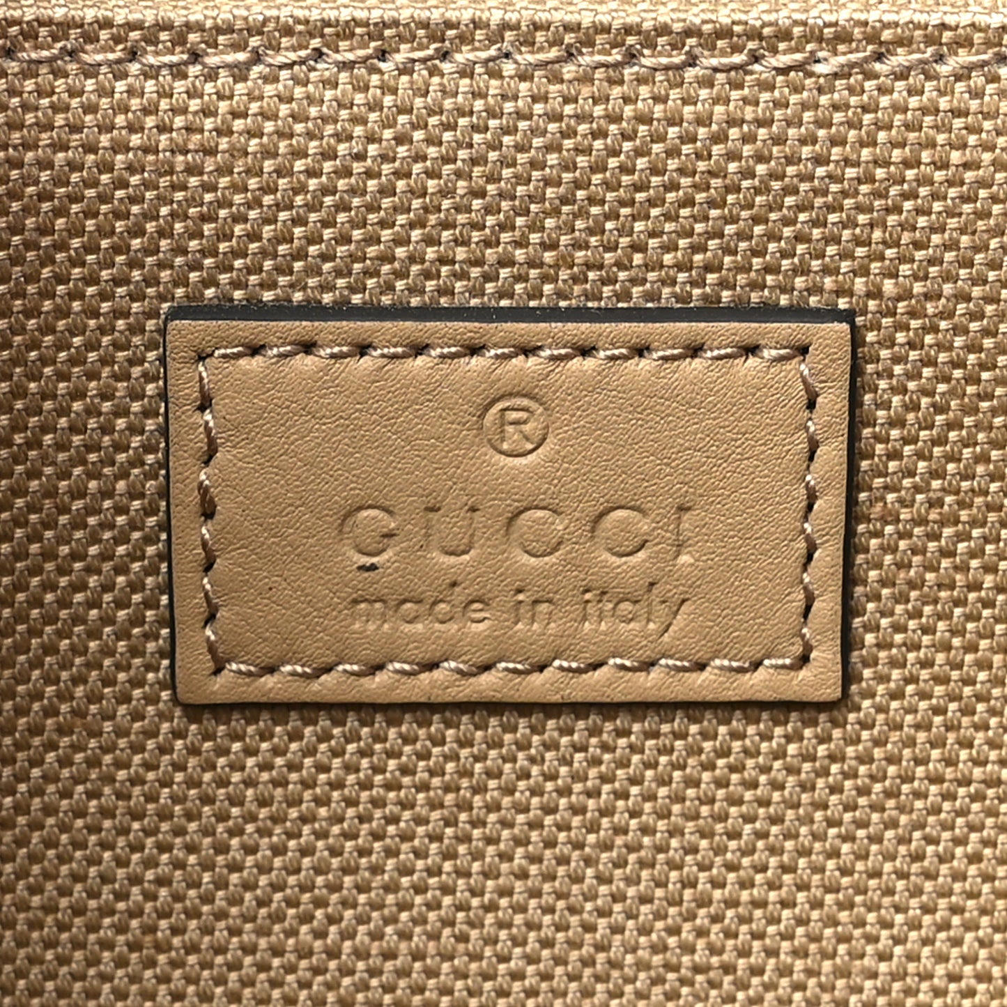 Monogram Small Gucci Go Shoulder Bag Beige